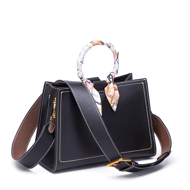 

Retro women leather handbags women Messenger bags for Genuine Leather Handbag Vintage ring tote Female shoulder Bag bolsos mujer