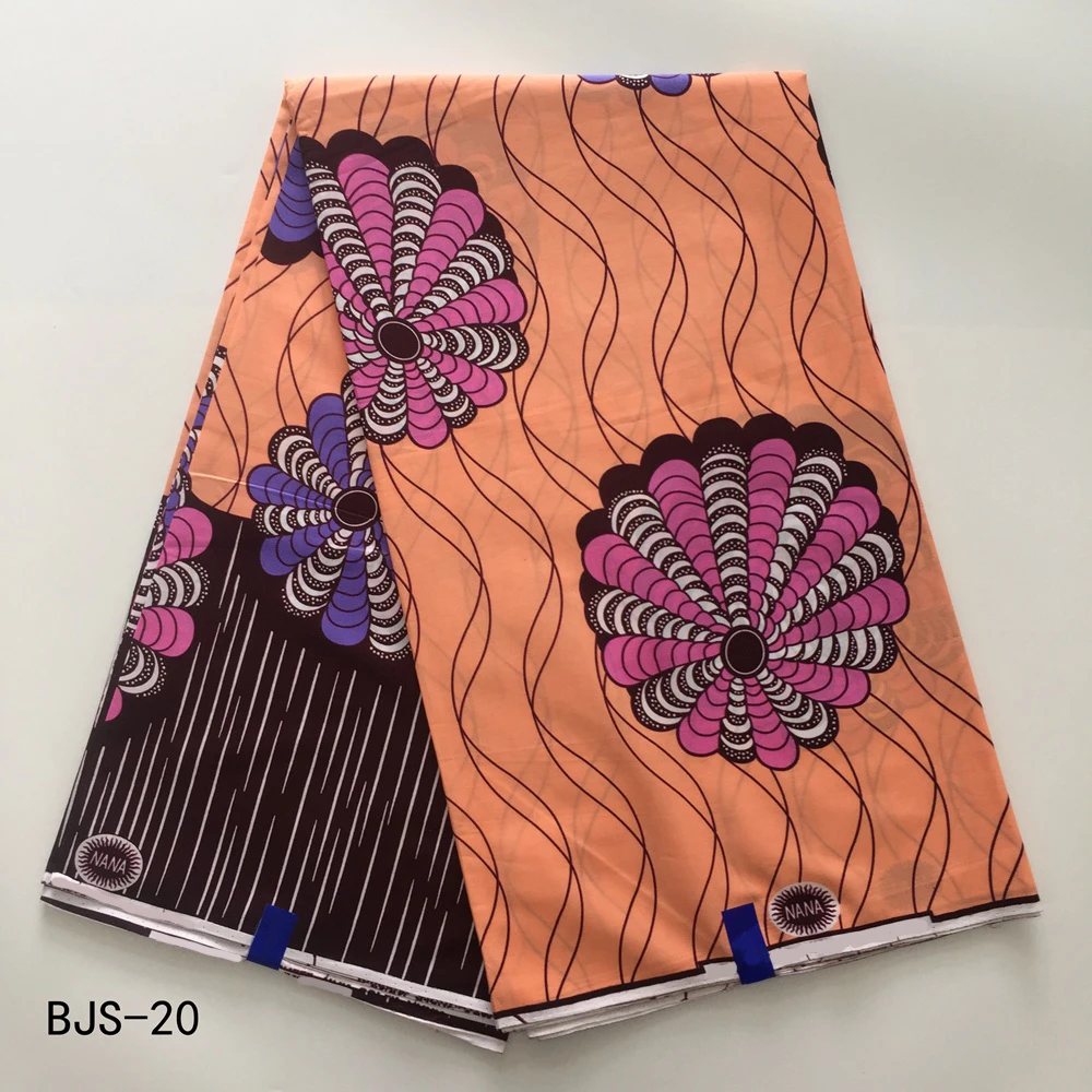 Дизайн африканская печатная восковая ткань высокого качества хлопковый материал лучшая модная восковая ткань для одежды BJS01-24
