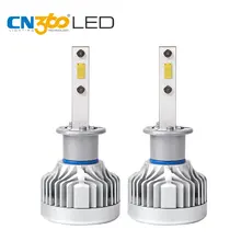CN360 из 2 предметов H1 светодиодный фар 12 В 6000 К светодиодный авто лампы фар 60 Вт 10000 люмен супер яркий Лампа гражданин фишек Plug & Play