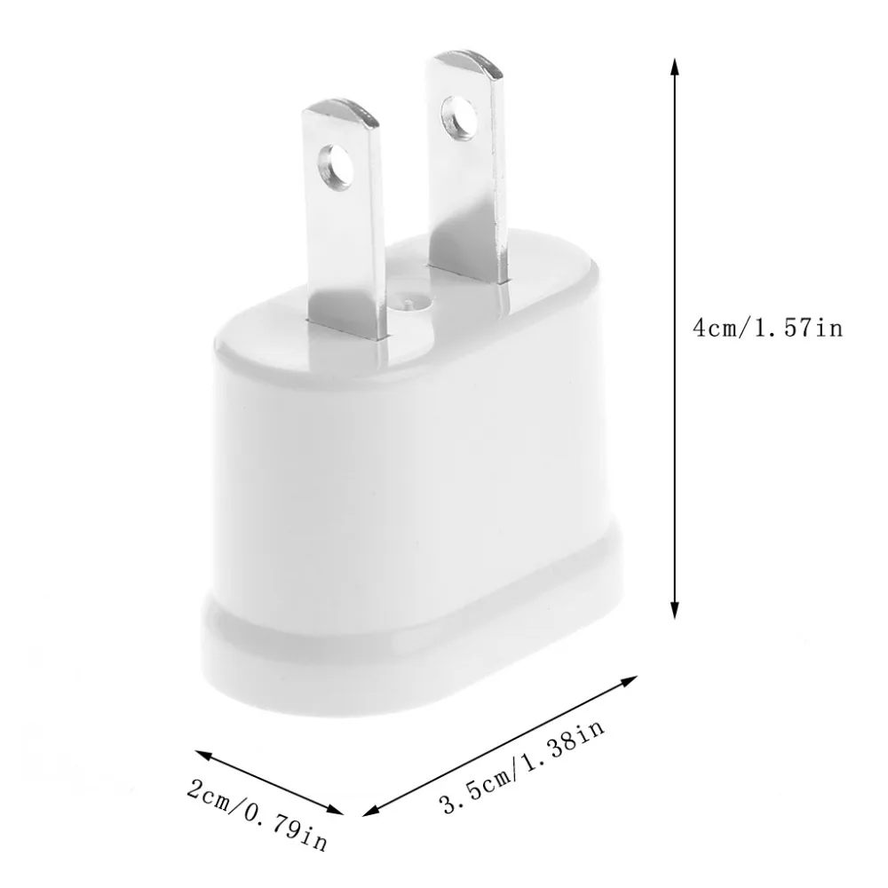 

EU Female To US Male AC Power Plug Converter Universal Travel Charger Adapter