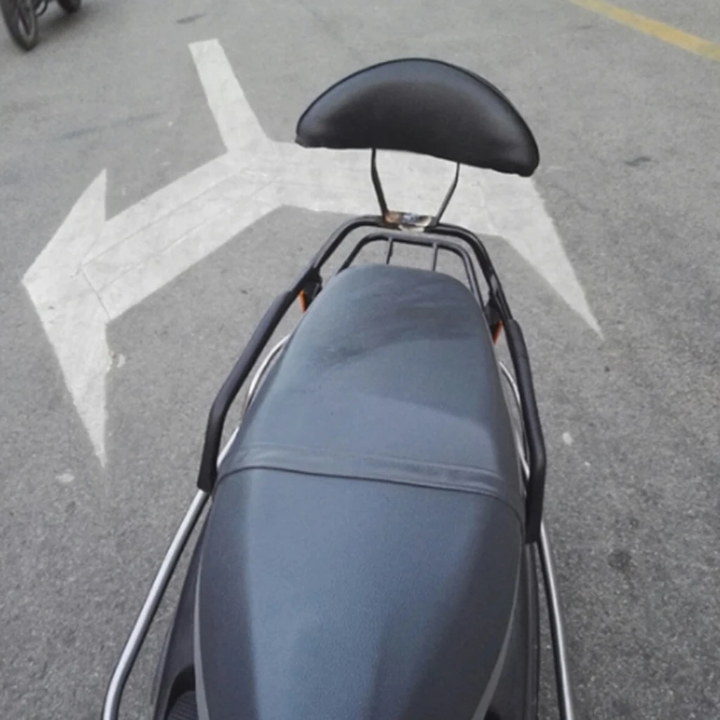 Motorcycle Accessories Universal Black Leather Rear Passenger Backrest Seat Cushion Pad for Touring /Road Street Glides