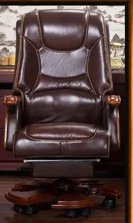 Босс стул. Офисное кресло кожи. Лежащего кожаное кресло .. 07