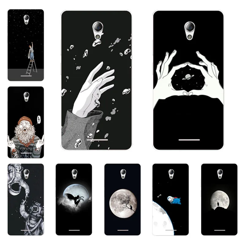 

lenovo a5000 Case,Silicon Black graffiti Painting Soft TPU Back Cover for lenovo a5000 Protect Phone cases shell