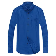 Хлопок, высокое качество, мужские маленькие повседневные рубашки в клетку, воротник на пуговицах, длинный рукав, Классическая деловая, общественная мужская рубашка