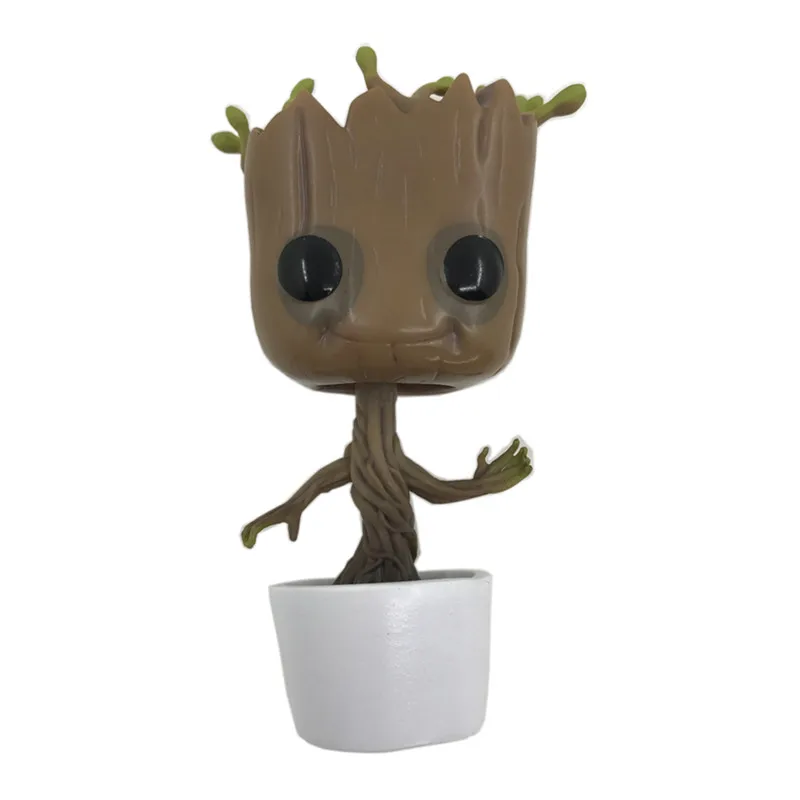 

10CM Groot PVC Anime Action Figure Doll Shake Bobble Head Tree Man Decoration Kids Toys Gifts
