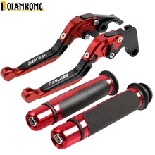 CNC Motorcycle Folding Extendable Brake Clutch Levers Handlebar Hand Grips for SUZUKI SV650 2016 SV650/S 1999-2009 цена CNC Motorcycle Folding Extendable Brake Clutch Levers Handlebar Hand Grips for SUZUKI SV650 2016 SV650/S 1999-2009 цены онлайн