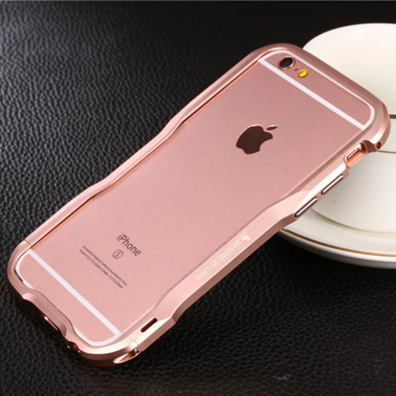 Металлический бампер для iPhone 6 s Plus чехол роскошная алюминиевая рамка брендовые