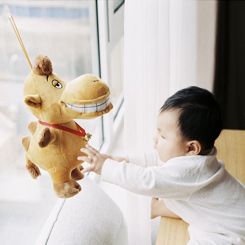 

Candice guo plush toy stuffed doll animal model ship of the desert canary island laughing camel Small bell pendant baby gift 1pc