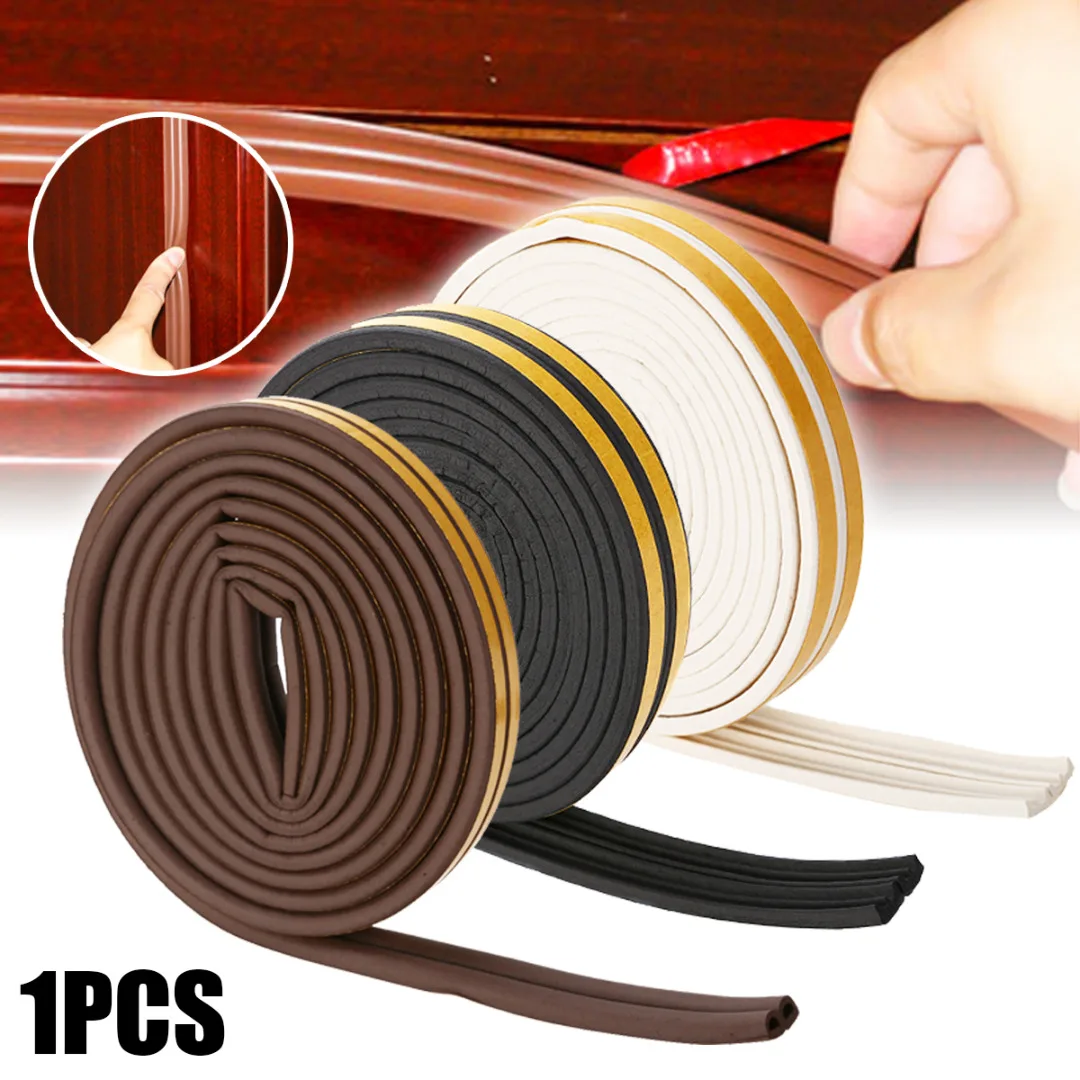 5M Foam Draught Excluder Self Adhesive DEP Type Window Door Soundproof Hardware Tools Sealing Strips