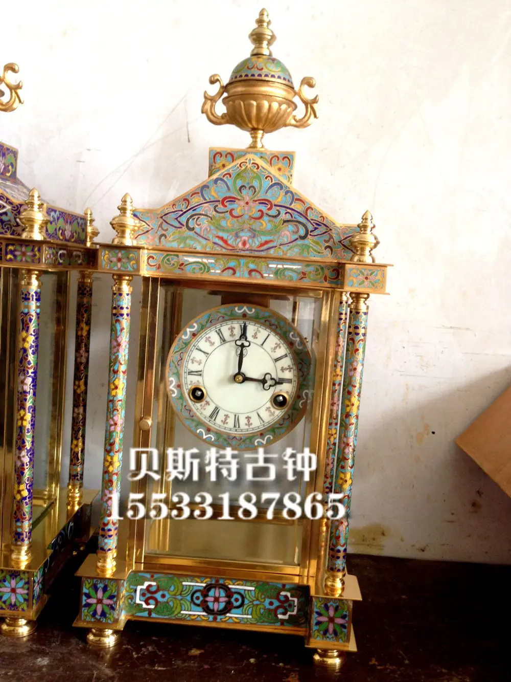 Siming dello smalto del cloisonne meccanico segnalato orologi |  d\u0026#39;antiquariato dell\u0026#39;annata completa di rame avvolgimento orologio  da tavolo | antico orologio da tavolo campana|clock green|clock  drawingclock diamond - AliExpress