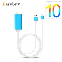 1080P 8 Pin to HDMI Converter Adapter MHL To HDMI Cable HDTV Adapter for Lightning USB Cable For iPhone 7 5 5S 6 6S Plus IOS 10
