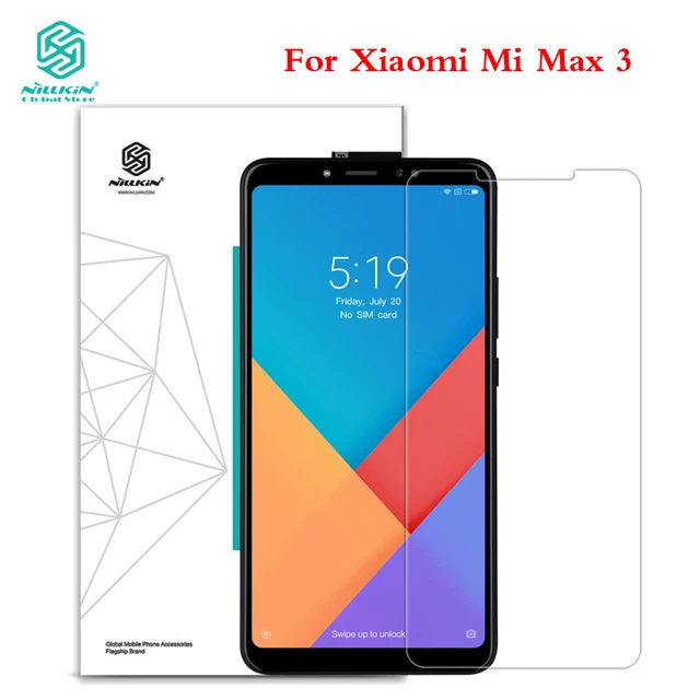 

Nillkin Tempered Glass Film for Xiaomi Mi Max 3 Amazing H Nano Anti-Explosion 9H hard Protective Screen Protector