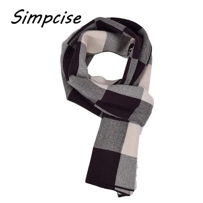 man scarf New Design Brand Scarf Elastic Winter Warm Luxury Scarves Echarpe Acrylic knitted Scarf Man A3A18935 mens cotton scarf