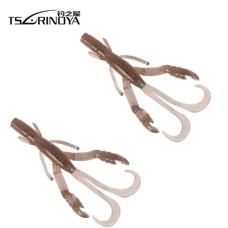 

(6pcs/pack) Tsurinoya DW-R31 80mm/3.3g Shrim Soft Lure Soft Bait Artificial Bait Carp Lures Fly Fishing Tackles Fake bait