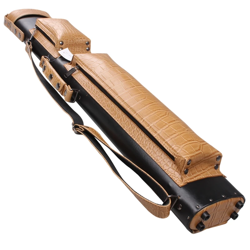 

New PU Pool Cue Case 1/2 Pool Billiard Cues Cases 6 Holes 90CM Length Billiard Accessories China 2016