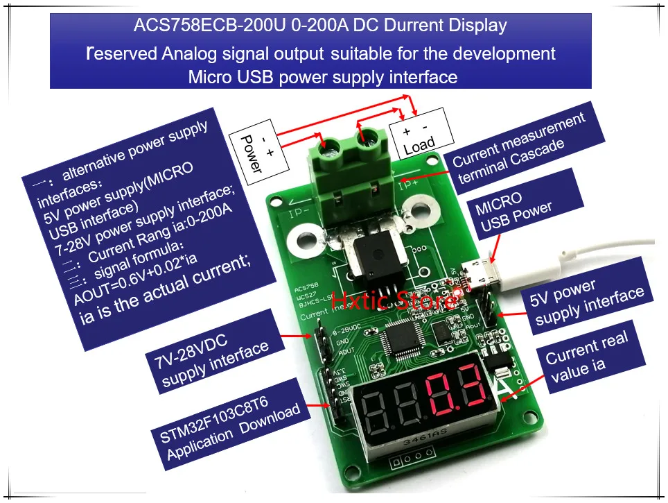 NEW 1PCS LOT ACS758ECB 200U ACS758ECB 200U ACS758 0 200A DC current display meter