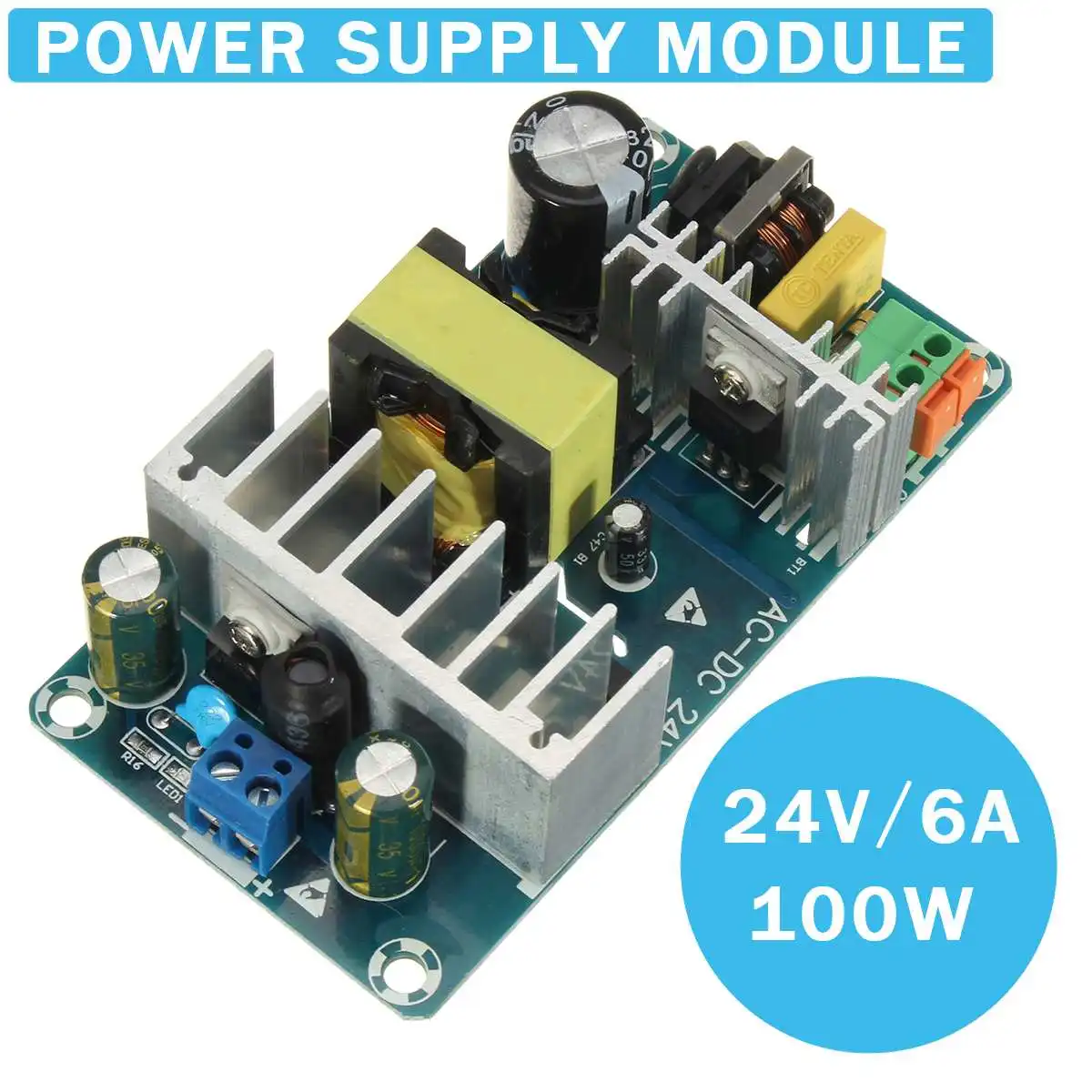 

TMOEC Original AC-DC Power Supply Module Switching Power Supply Board AC 110v 220v To DC 24V 6A