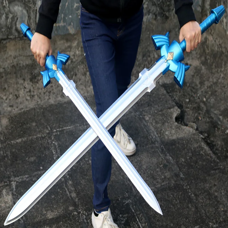 80 см ролевые игры в подарок 1:1 Небесный меч и щит/набор звеньев безопасности Детский подарок из искусственной кожи оружие косплей меч