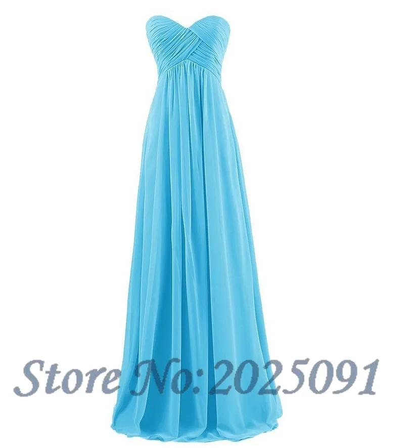 Простое пляжное платье для выпускного вечера женские розовые платья подружки невесты шифоновые вечерние платья для выпускного вечера Длинные вечерние платья G042 - Цвет: Синий