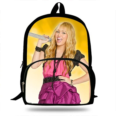 16 Inch Super Star Laptop Backpack For Kids Students Hannah Montana