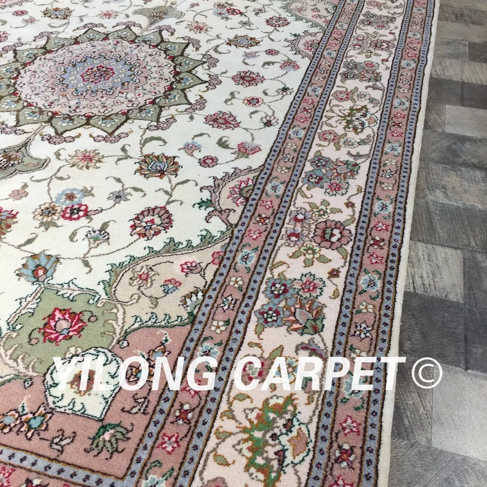 Yilong 4'x6' ручной работы персидская изысканная, Восточная Классическая площадь ковер турецкий дизайн ковёр из шелка и шерсти(WY2067S4x6