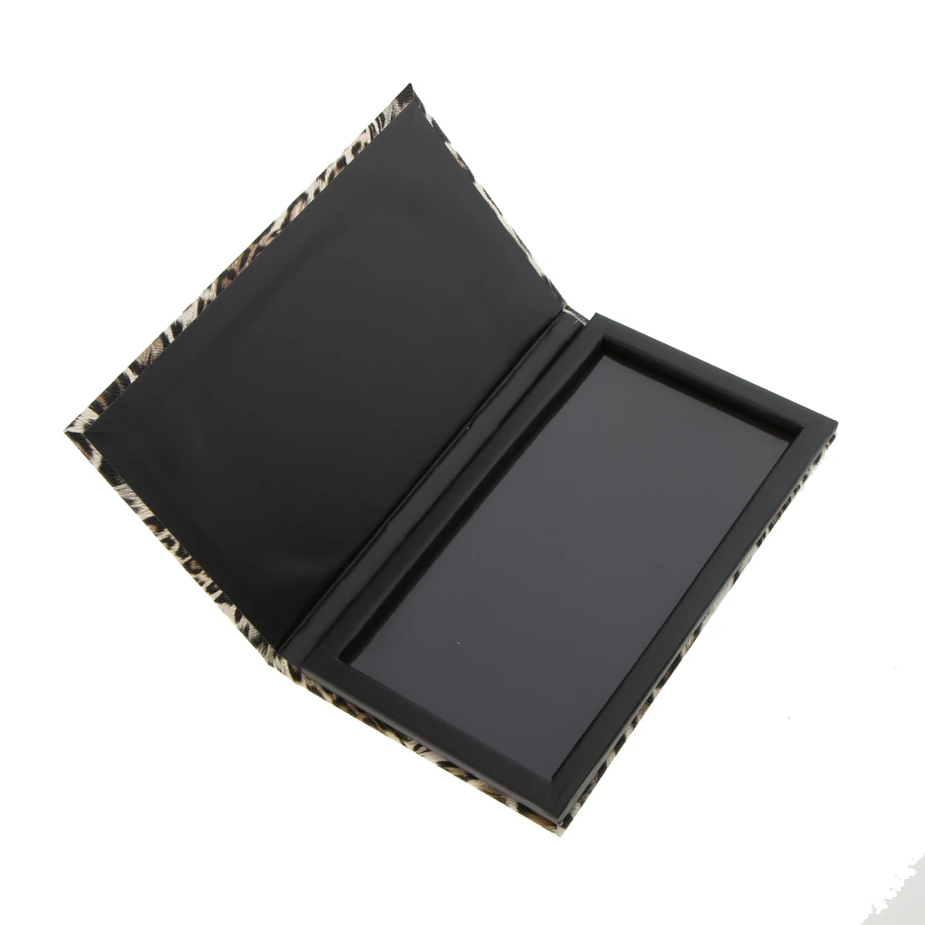 Empty Magnetic Makeup Palette With Leopard Pattern For Storage And DIY Eyeshadow / Blush