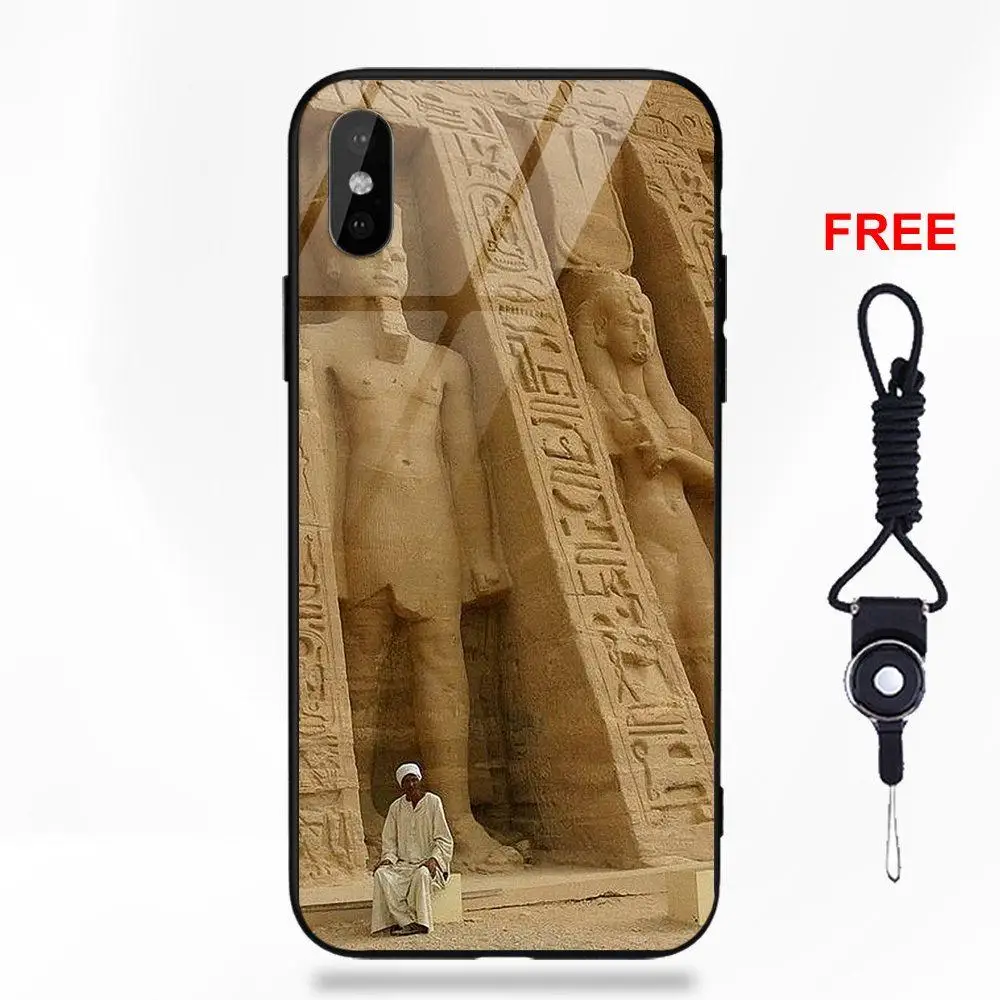 Для Apple IPhone X XS Max XR 5 5C 5S SE 6 S 7 8 плюс мягкий ТПУ чехол + закаленное Стекло шаблоны