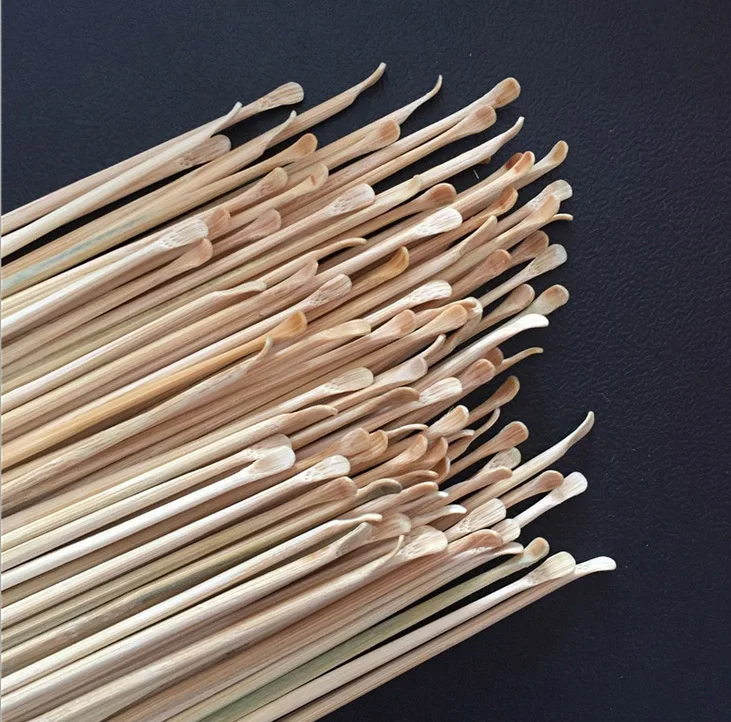 wholesale 500pcs bamboo handle ear spoon pure handmade cleaning ear wax