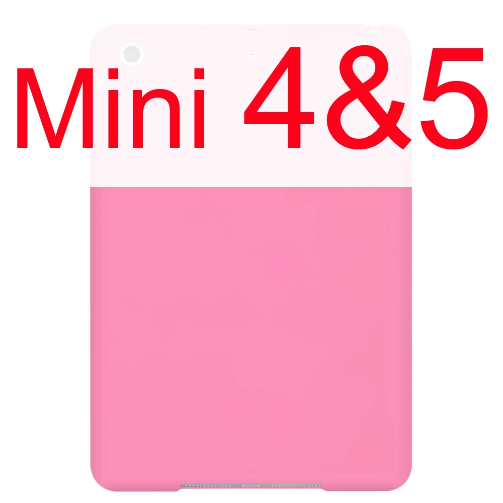 Для iPad Mini 4 Чехол Mini 5 1 2 3 Чехол детский безопасный силиконовый мягкий защитный чехол для Apple iPad Mini 5 Funda - Цвет: Pink Mini 4 5