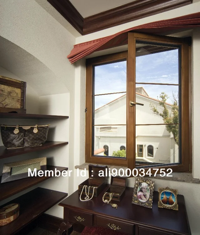 Высококачественное деревянно-алюминиевое окно для виллы/квартиры, размер 500*600(Ш* В