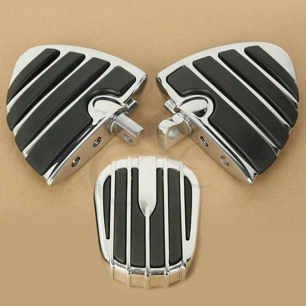 

Motorcycle Chrome Brake Pedal Cover Pad Foot Peg Rests For Harley Ultra Limited Road King Softail Dyna ELECTRA STREET Tri GLIDE