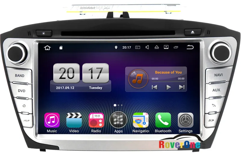 For Hyundai IX35 Tucson 2014+ Android 7.1 Car Multimedia System Auto Stereo DVD Radio GPS