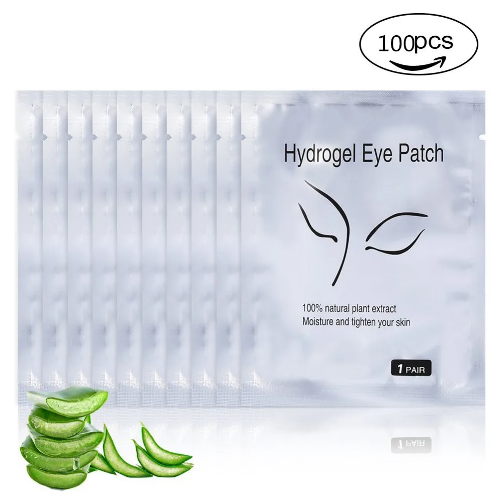 100 пар/лот безворсовый пластырь для глаз Hydra гелевый пластырь для наращивания ресниц лента для поставки ASB пластиковый материал инструменты для красоты