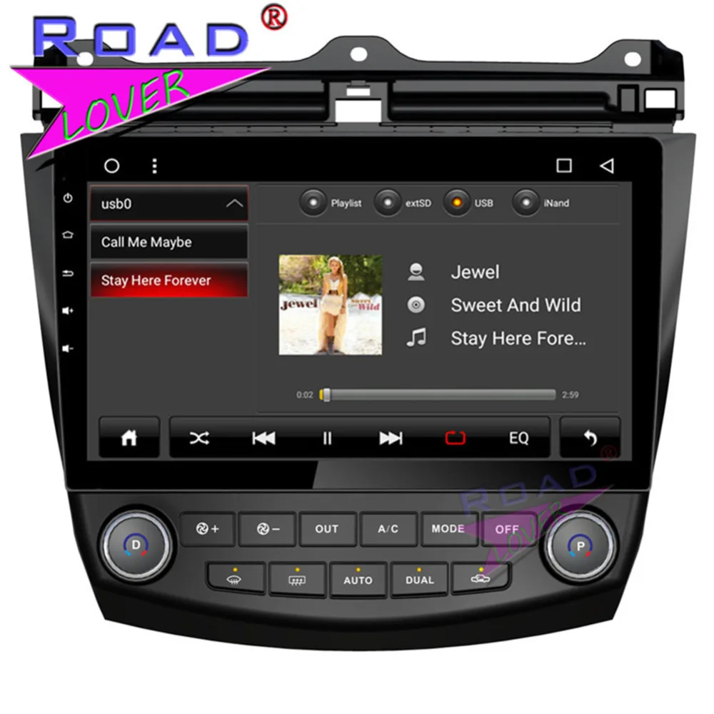 Roadlover Android 8 1 автомобильный мультимедийный плеер для Honda Accord 2004 2005 2006 Стерео GPS