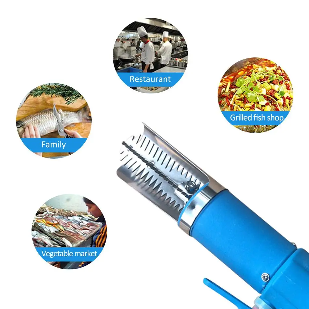 Электрический скалер для рыбы перезаряжаемый водонепроницаемый очиститель для рыбной чешуи Ручное автоматическое средство для удаления запаха рыбы скребок для морепродуктов