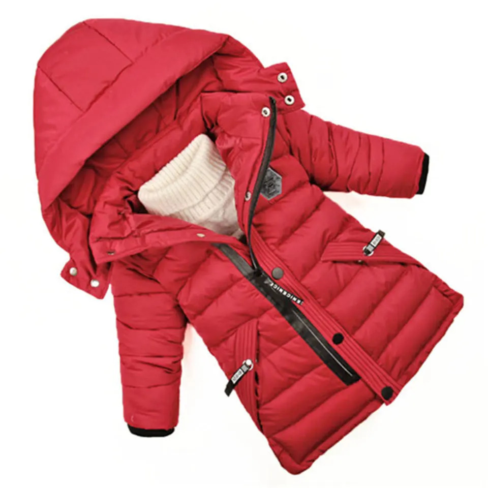

New Arrivals Baby Boys Hooded Jacket Coat Winter Kids Windbreaker Coat For Boys Thick 3 Colors Outerwear Children Clothes