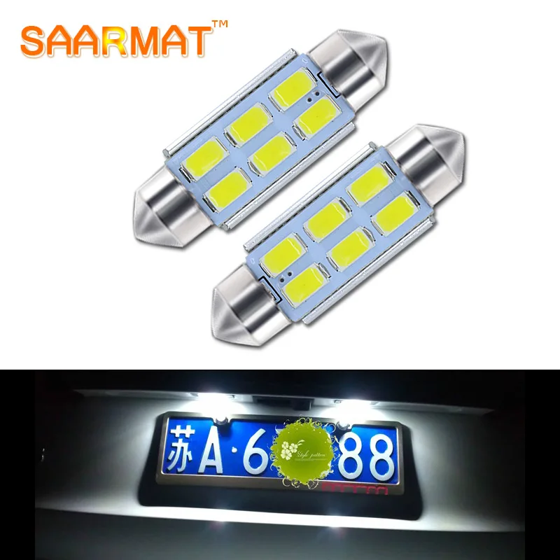 2 шт. C5W 36 мм Canbus номерной знак светильник светодиодный лампы для AUDI A2 A3 8L 8P A4 B5 B6 A6 4B