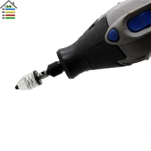 Free shipping Keyless Drill Chuck 0.3-3.5mm Fit Electric Grinder Nail Machine Adapter With 2.35mm Shaft For Dremel Rotary Tools