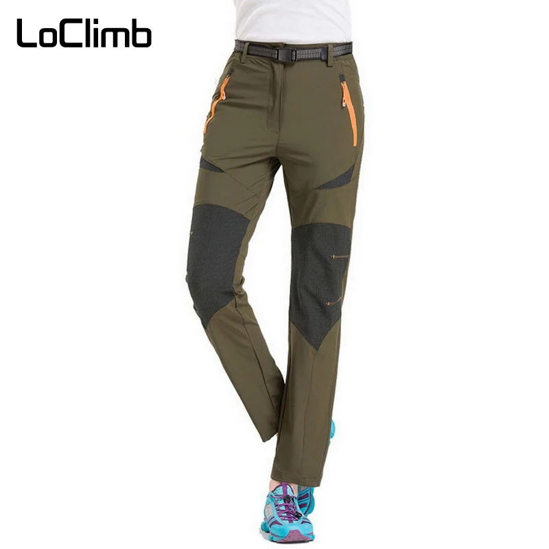LoClimb Plus tamaño elástico Camping senderismo pantalones de las mujeres de la primavera de 2018 de verano deporte al aire libre senderismo impermeables ciclismo pantalones AW021 LoClimb Plus tamaño elástico Camping senderismo pantalones de las mujeres de la primavera de 2018 de verano deporte al aire libre senderismo impermeables ciclismo pantalones AW021
