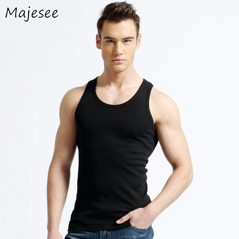 New Fashion Men Tanks Tops Man Clothing Mens Tank Cotton Trendy Fitness