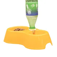 PHFU Пэт собака щенок кошка автоматический диспенсер воды напиток еда блюдо миска для кормления желтый