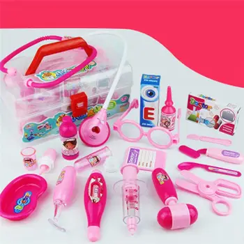 

RCtown 18Pcs Children Simulation Doctor Medicine Appliance Kit Pretend Play Toy Set HWD30