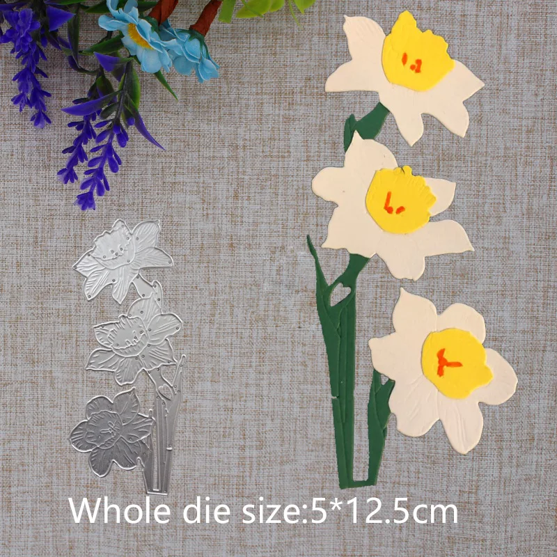 

New Arrival Flower Metal Steel Cutting Dies Stencil DIY Scrapbook Decorative Photo Album Embossing Paper Card Craft 50x125mm