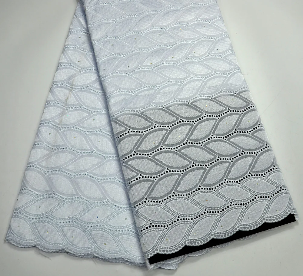 Latest Elegant Pure White Swiss Voile lace For Men wedding lace fabric