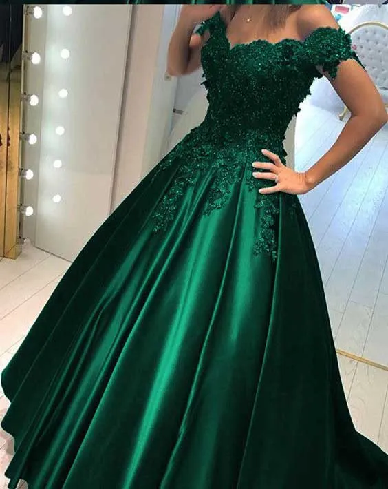 Elegant Satin Evening Dresses Long Lace Sweetheart Evening Gowns Long Party Gowns Robe De Soiree Sexy Formal Dresses