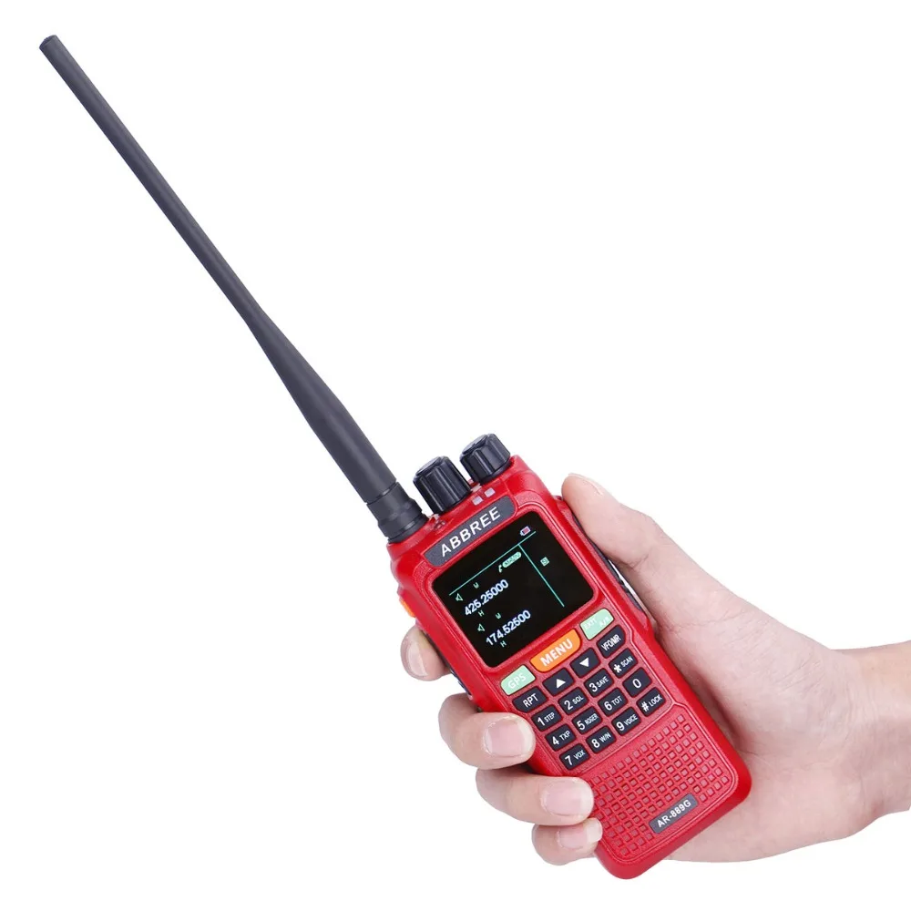 ABBREE AR 889G 10 Вт GPS рация 3000 мАч SOS 999CH Ночная подсветка дуплексный ретранслятор