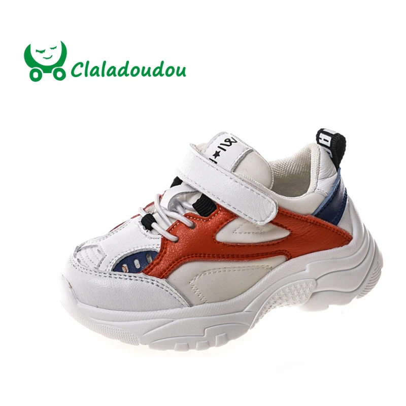 

Claladoudou 13.5-18CM Brand Spring Little Boys Shoes Gray Breathable Running Shoes For Baby Toddler Sneakers Kids Girl Footwear