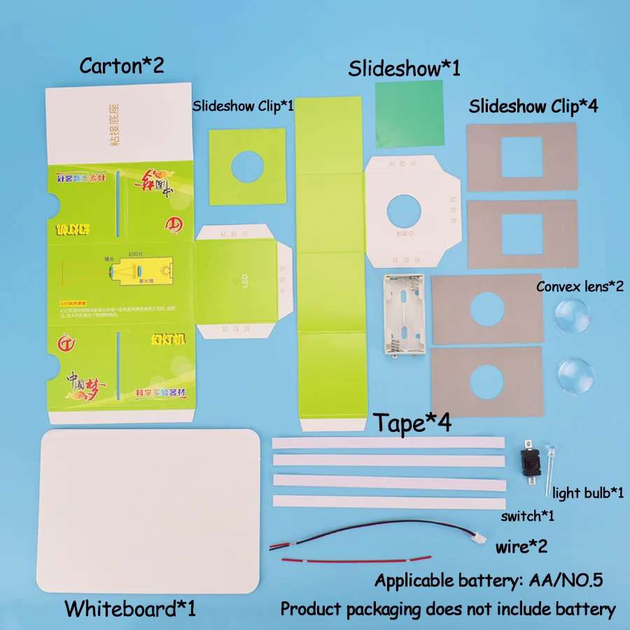Слайд-проектор Модель Набор игрушек для мальчиков Творческий физический эксперимент научная сборка ручной работы Обучающие игрушки лучшие подарки для детей