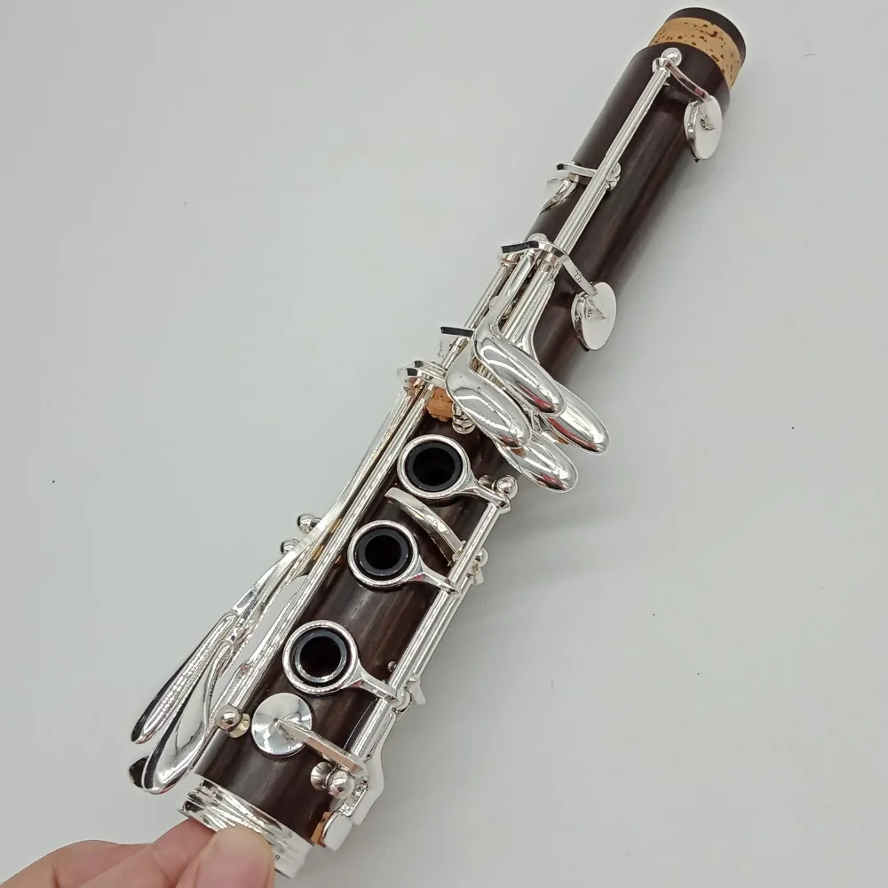 Ebony Blackwood Clarinet CONSERVATOIRE Professional Bb Clarinets Bakelite 17 Keys Musical Instruments Mouthpiece