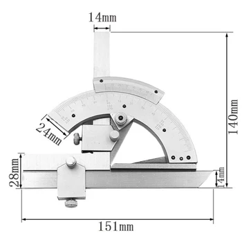 

320 degree Multi-function angle ruler Protractor Measurement angle ruler Angle measuring tool